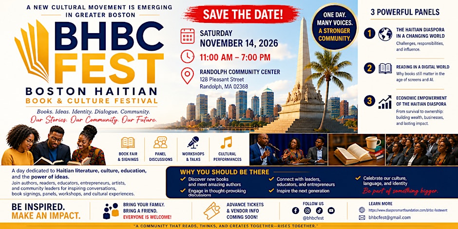 Boston Haitian Book & Culture Festival (BHBC Fest) 2026