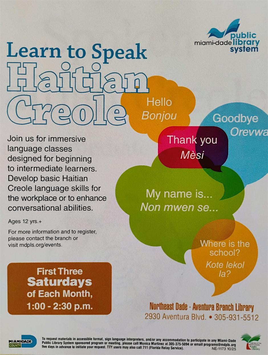 Haitian Creole Classes