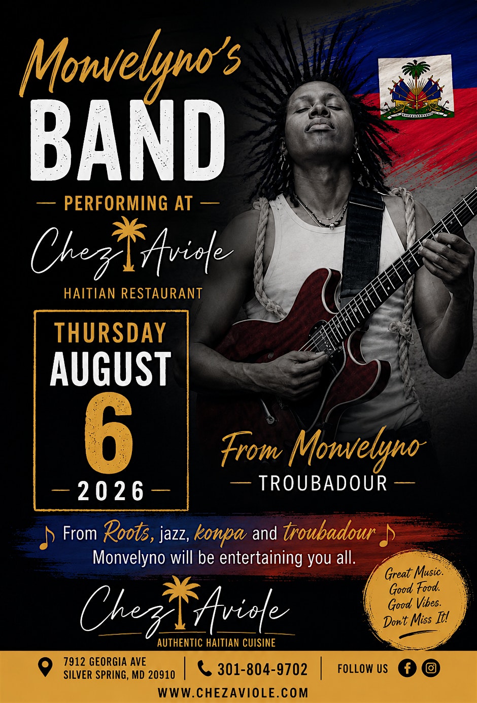 Monvelyno’s Band at Chez Aviole