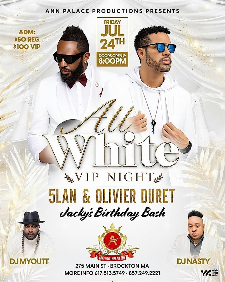 All white VIP Night featuring 5Lan and Olivier Duret