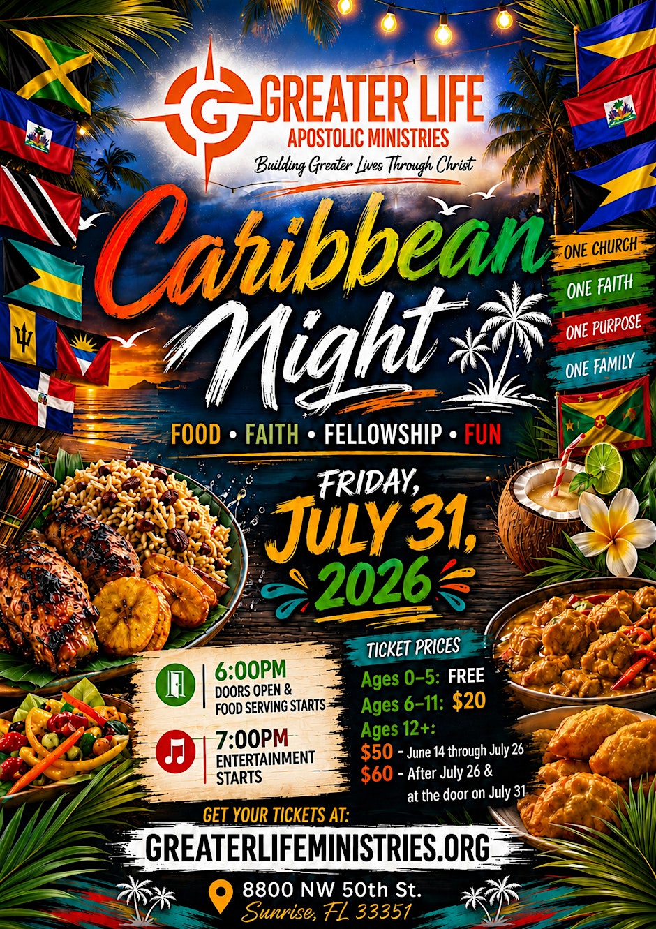 CARIBBEAN NIGHT 2026 – Food • Faith • Fellowship • Fun!