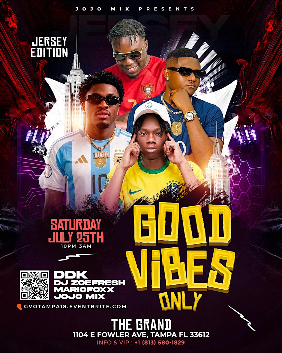 Good Vibes Only Tampa (Jersey Edition)