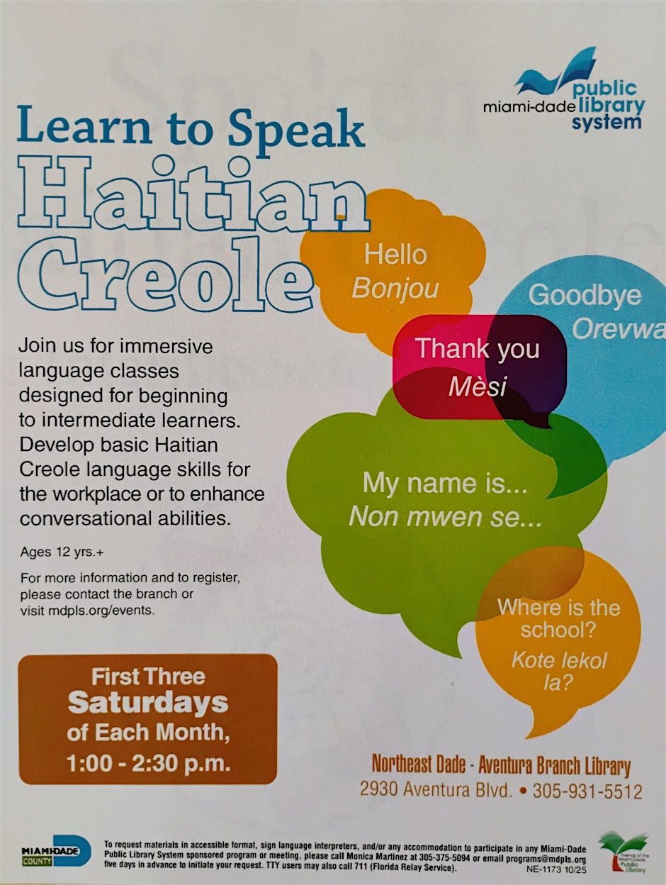 Haitian Creole Classes