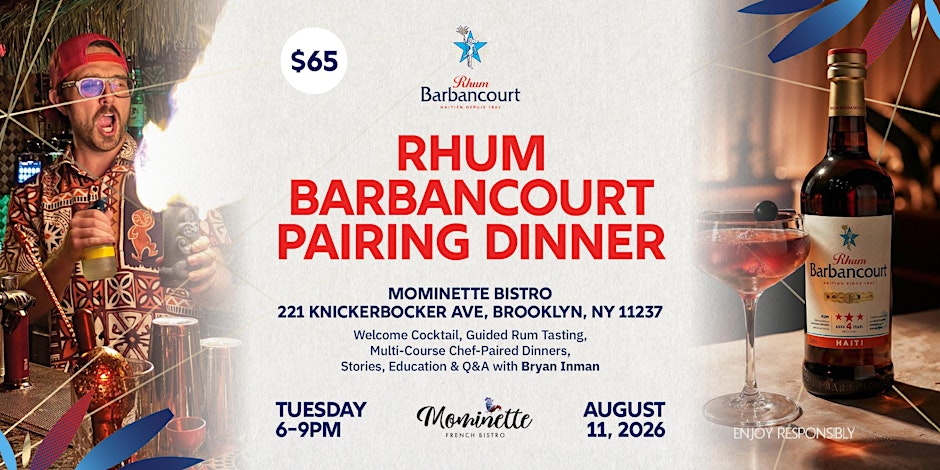 MOMINETTE BISTRO & BARBANCOURT PAIRING DINNER