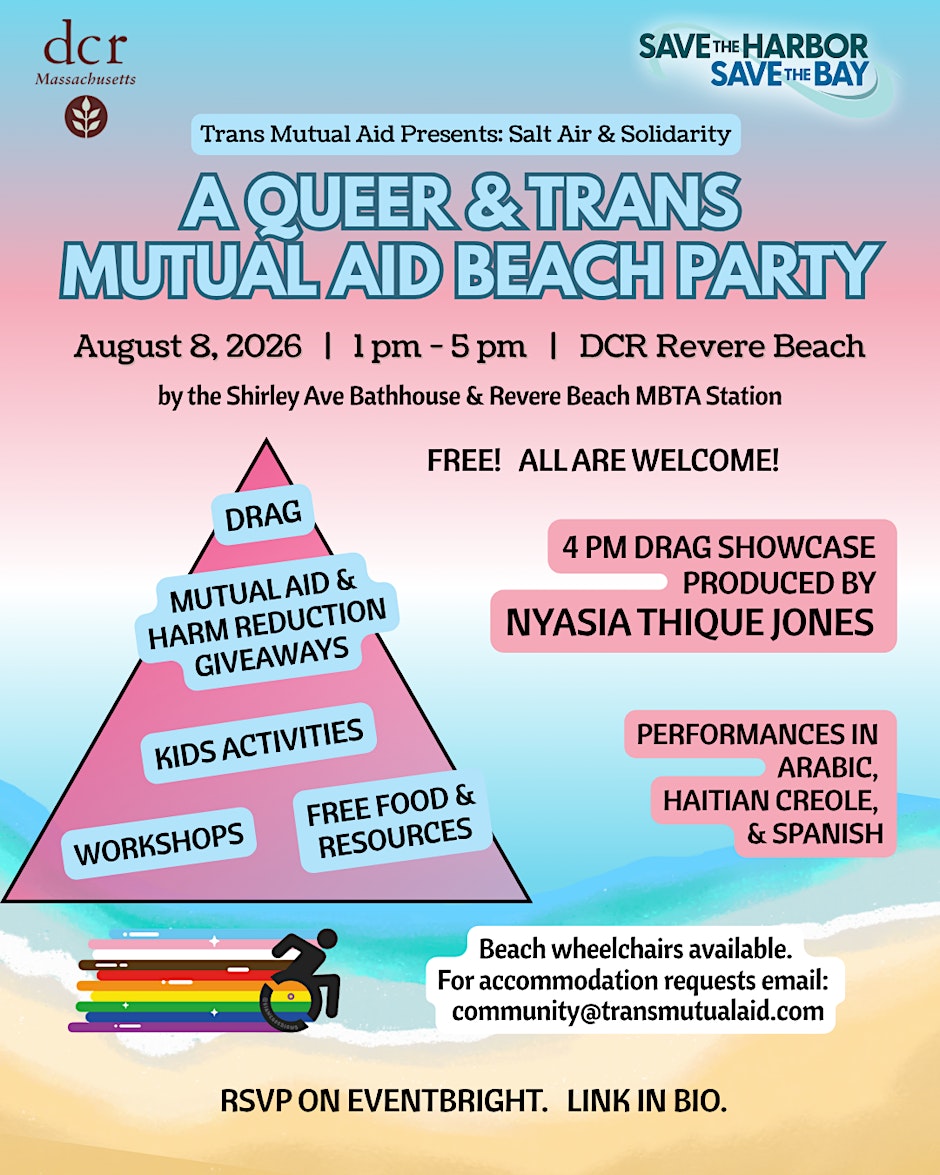 Salt Air & Solidarity: Queer & Trans Community Mutual Aid Beach Day