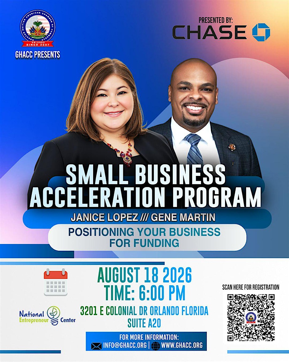 Small Business Acceleration Program with Chase Bank