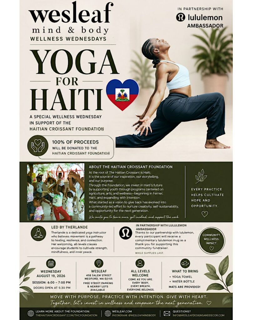 Wesleaf Wellness Wednesday: Yoga for Haiti