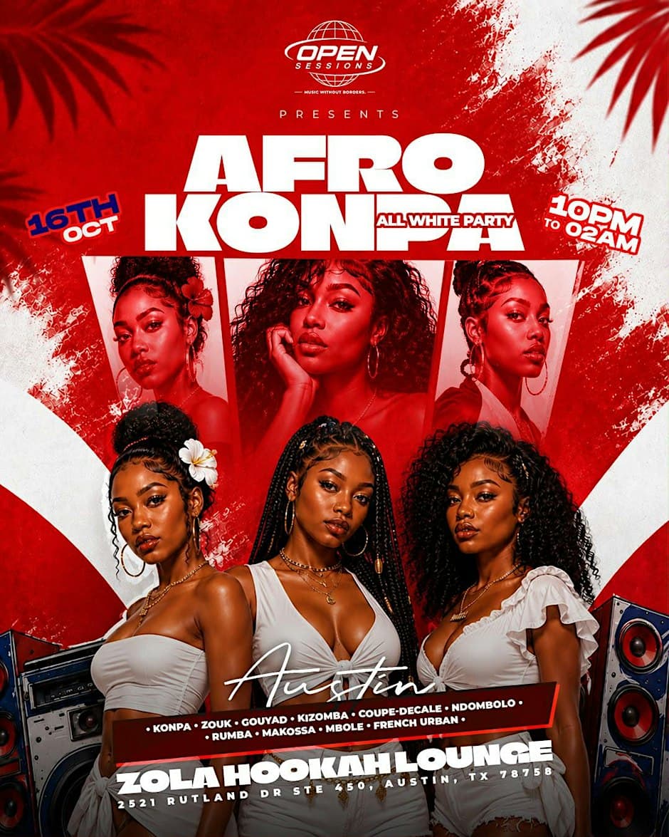 Afro Konpa| Austin Francophone Party | Konpa Zouk Afrobeat French (BYOB)