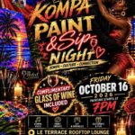 Kompa Paint & Sip Night | Culture, Wine & Good Vibes