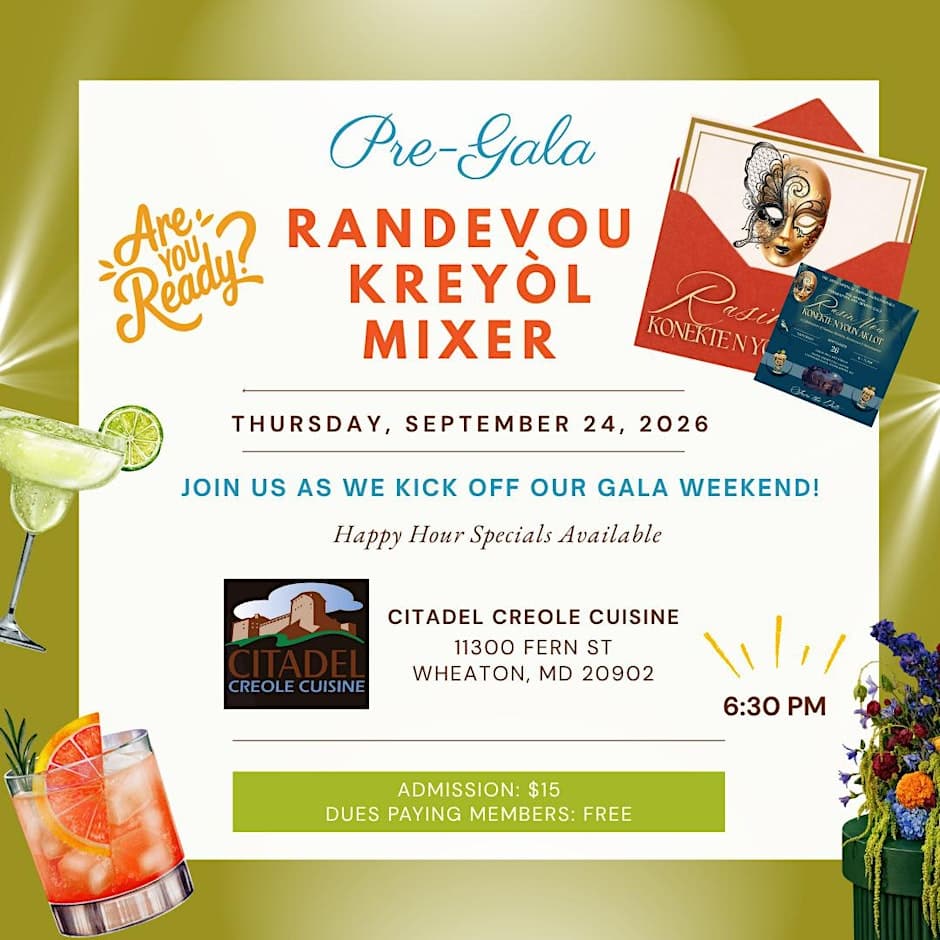 Pre-Gala Randevou Kreyòl Networking Mixer – Sep. 2026 at Citadel