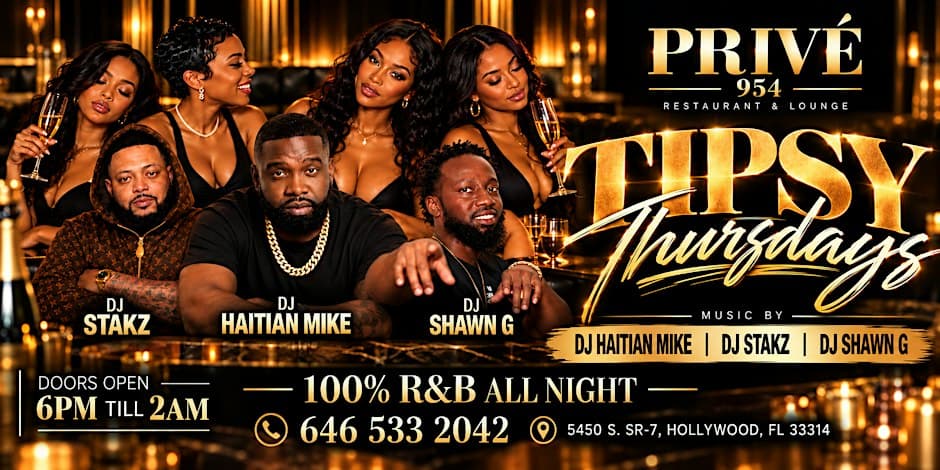 Tipsy R&B Thursdays: DJs Stakz, Haitian Mike & Shawn G