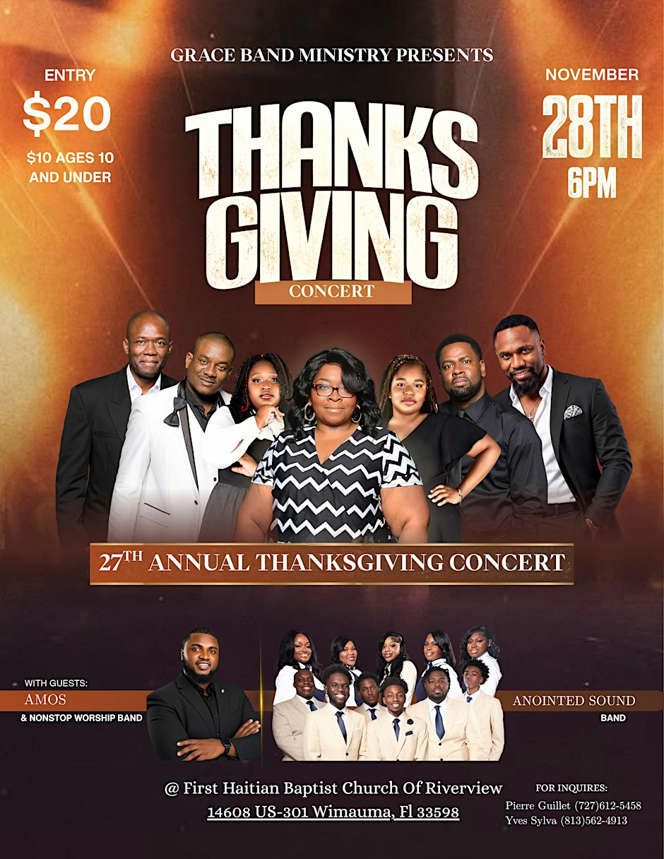 Grace Band Ministry 2026 Thanksgiving concert