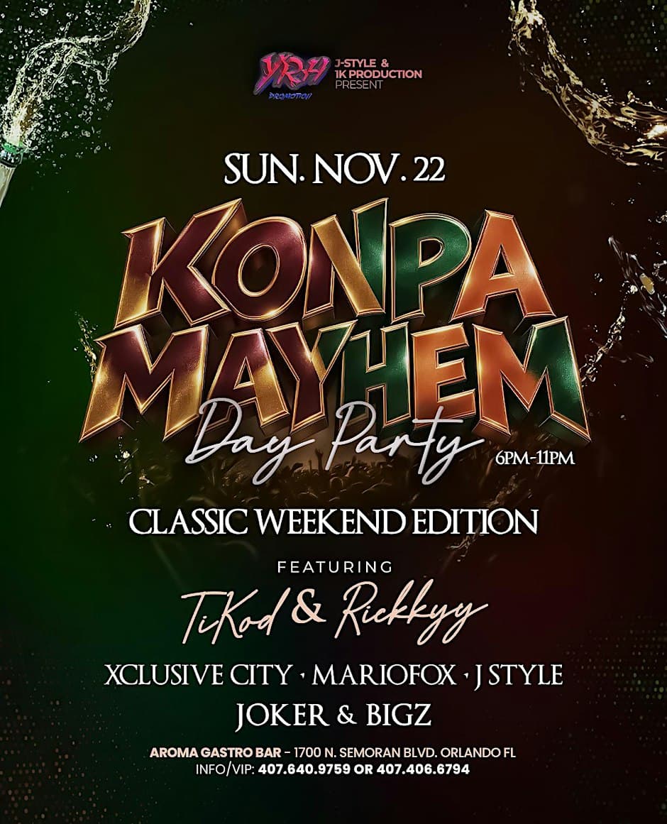 Konpa Mayhem (Day Party) Classic Weekend Edition